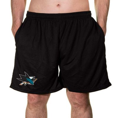 Calhoun NHL Men's Team Logo Air Mesh Shorts (San Jose Sharks, Medium)