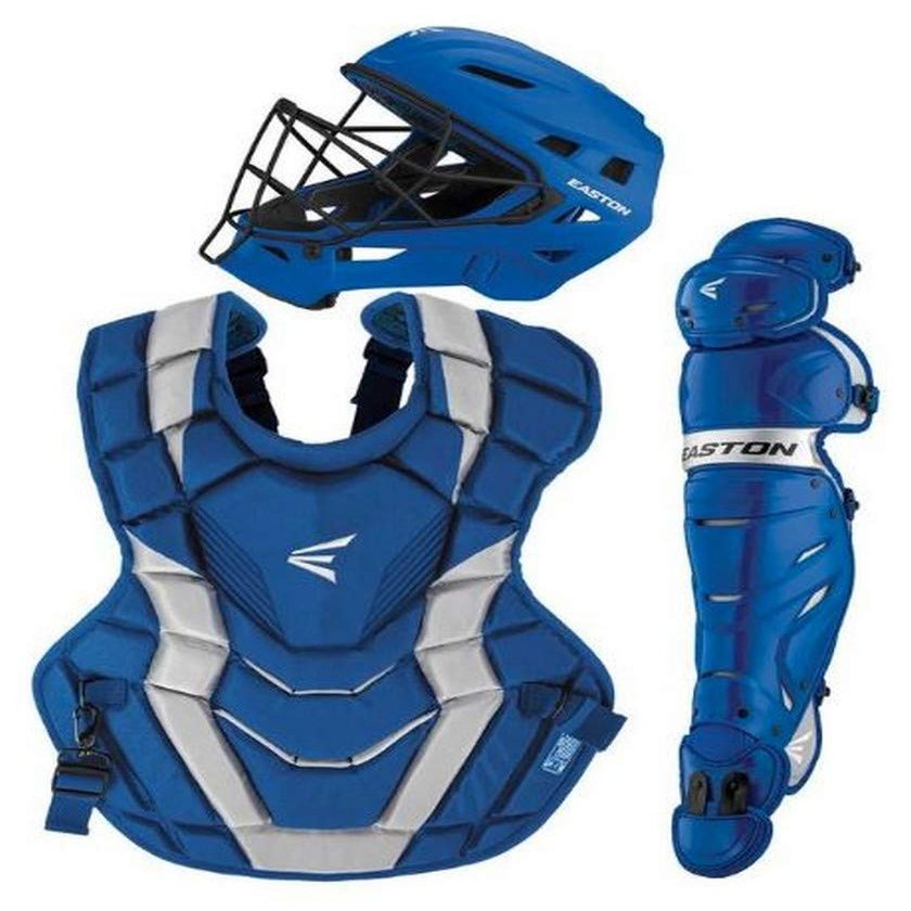 EASTON ELITE X Baseball Catchers Equipment Box Set, Intermediate, Royal