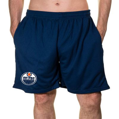 Calhoun NHL Men's Team Logo Air Mesh Shorts (Edmonton Oilers, X-Large)