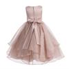 ekidsbridal Wedding Asymmetric Ruffles Satin Organza Flower Girl Dress Sequin 012s 6 view 2