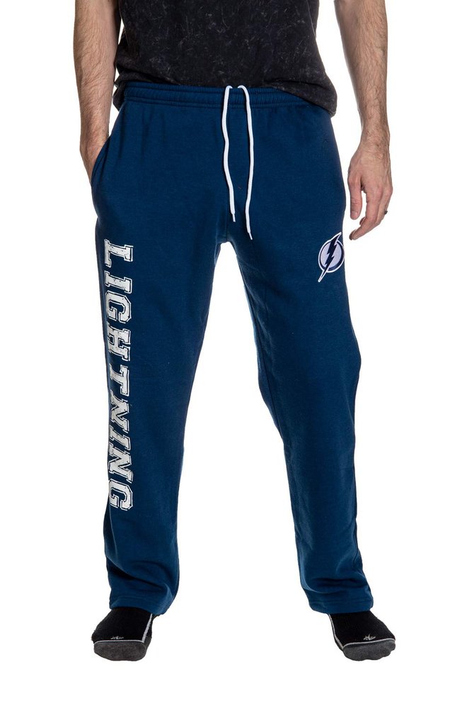 NHL Men's Premium Fleece Official Team Sweatpants (Tampa Bay Lightning, XX-Large)