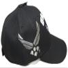 USAF United States Air Force Wings with Shadow Black Embroidered Cap view 3