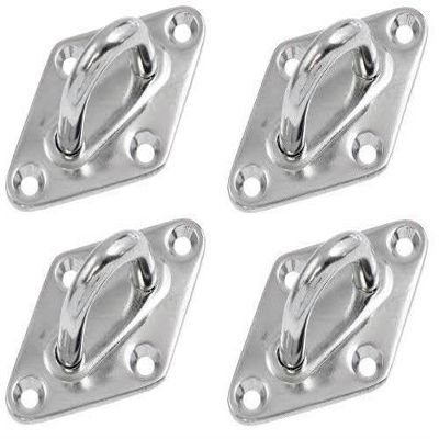 4x Pad Eye Diamond Shape Marine Rigging 316SS