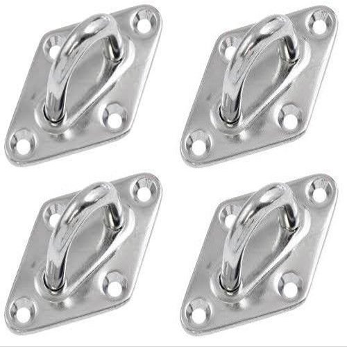 4x Pad Eye Diamond Shape Marine Rigging 316SS