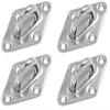 4x Pad Eye Diamond Shape Marine Rigging 316SS view 1