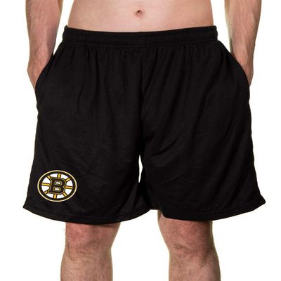 Calhoun NHL Men's Team Logo Air Mesh Shorts (Boston Bruins, Medium)