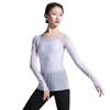 117120107 Pull on Mesh Ballet Dance Tops (L170, Lavender) view 1