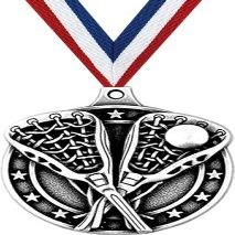 Lacrosse Medals - 2" Silver Lacrosse Award Medal 100 Pack Prime