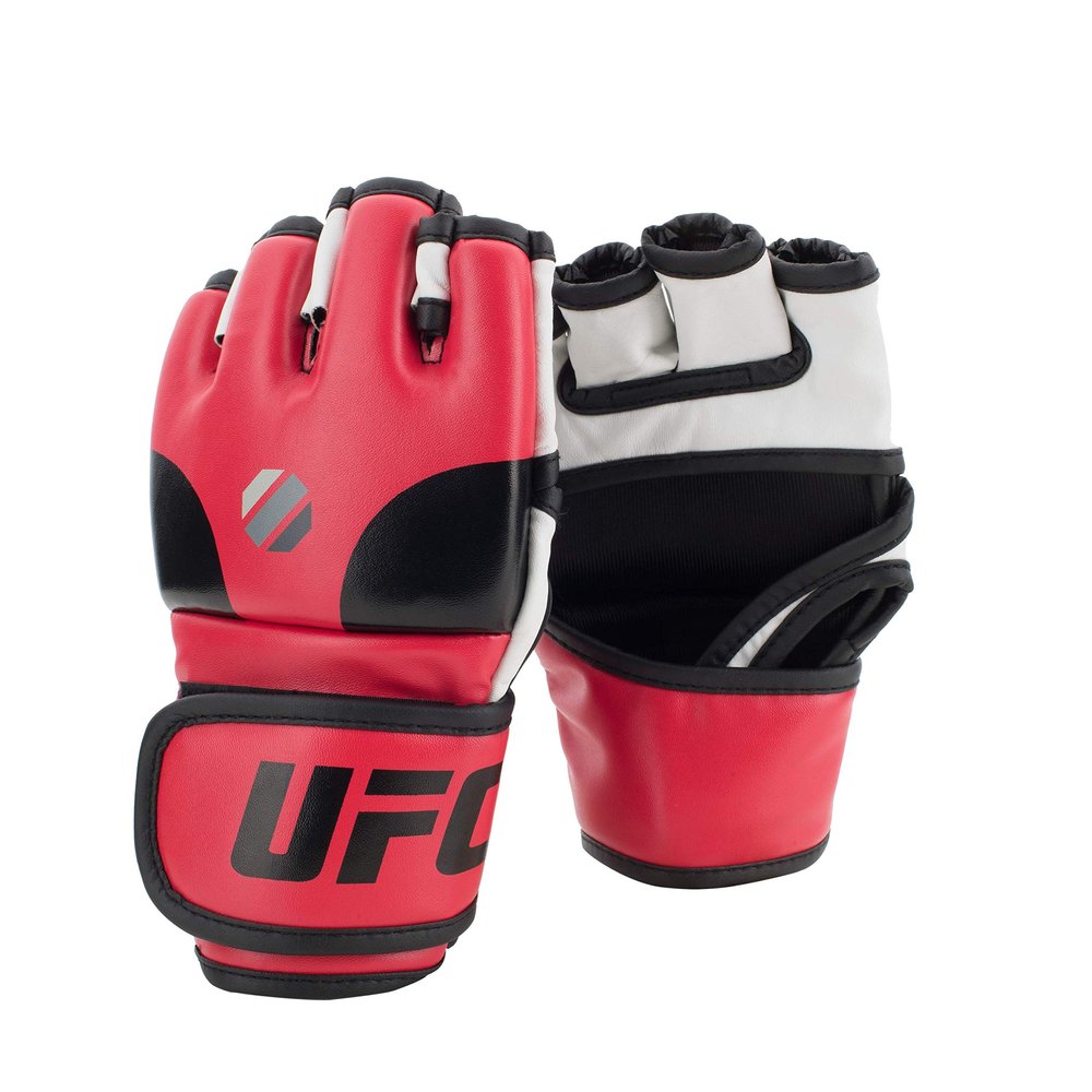 UFC Open Palm MMA Training Gloves - L/XL - MMA Gloves, Red, Large/X-Large