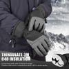 MCTi Ski Gloves,Winter Waterproof Snowboard Snow 3M Thinsulate Warm Touchscreen Cold Weather Women Gloves Wrist Leashes Grey Small view 3