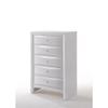 5-Drawer Chest with Metal Glides, English Dovetail Construction, Single Pull Knobs - Okume Veneer, Rbw Wood Frame, MDF Drawer Box - 24x13x6H - ASTM Compliant view 1