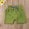 Lamuusaa Toddler Baby Kid Boy Big Pocket Summer Fashion Casual Shorts Trouser Sport Pants (24M, Green) view 2
