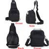 Rullar Small Hiking Daypack Sling Chest Bag Multifunctional Shoulder Messenger Crossbody Backpack Camping Pack CP Camouflage view 3