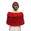 Adonis Pigou Bridal Wraps Shawls Faux Fur Ladies' Stoles Cape Shrug for Bride Wedding view 4