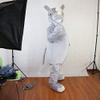 Grey Rhinocero Mascot Costume Cartoon Character Adult Sz Real Picture view 2
