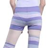 117146017 Wide Stripe Joint Dancing Training Short Pants (Free Size, Lavender) view 3