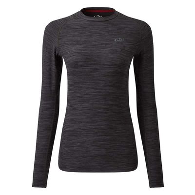 Gill Womens Long Sleeve Thermal Crew Neck Top for Watersports, Sailing, Dinghy, Stand Up Paddleboard, Kayaking & Canoeing