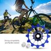12 Speed Wheel,Bike Wheel, Wheels Pulley Road Mountain ycle Rear Derailleur Pulley Roller Wheel Aluminum Alloy Ceramic Pulley Wheel for 7/8/9/10 Speed Bike(Blue) view 4