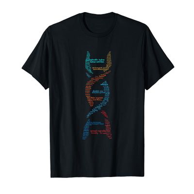 DNA Molecule Genetic Science Teacher Student Words T-Shirt