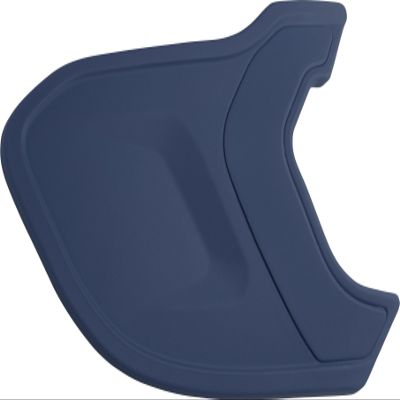 Rawlings MACH EXT Batting Helmet Extension Flap Piece, Matte Navy, Left Hand Batter