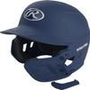 Rawlings MACH EXT Batting Helmet Extension Flap Piece, Matte Navy, Left Hand Batter view 3
