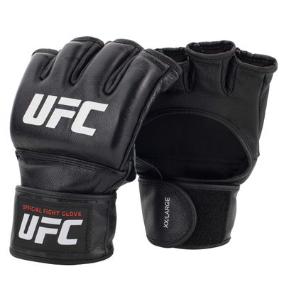 UFC Official Fight Gloves - Women's Strawweight MMA Gloves, Black (UFCOPFGSTRAW)