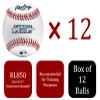 Rawlings | UNDERSIZED Official League Practice Baseballs | 8.5" | 12 Count view 2