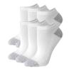 Hanes womens Plush Comfort Toe Seam No Show Socks, 6-pair Pack fashion liner socks, White, Shoe Size 5-9 US view 1