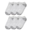 Hanes womens Plush Comfort Toe Seam No Show Socks, 6-pair Pack fashion liner socks, White, Shoe Size 5-9 US view 2
