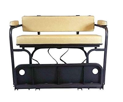 3G Golf Cart 2 in 1 Combo Seat Kit & Golf Bag Carrier- Stone for Yamaha Drive 2 Golf Carts 2017+