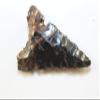 Triple Flow Obsidian Knife Blade/Corner Notched Arrowhead Hand Flint Knapped Using Pressure Flaking Techniques To Produce A Beautifully Domed Knife Blade Great For Wiccan Wand/Cospaly Necklace/Pendant view 2