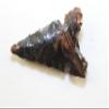 Triple Flow Obsidian Knife Blade/Corner Notched Arrowhead Hand Flint Knapped Using Pressure Flaking Techniques To Produce A Beautifully Domed Knife Blade Great For Wiccan Wand/Cospaly Necklace/Pendant view 3