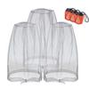 Anvin Mosquito Head Mesh Nets Gnat Face Netting for No See Ums Insects Bugs Gnats Biting Midges from Any Outdoor Activities, Works Over Most Hats Comes with Free Stock Pouches (3pcs, Grey) view 1