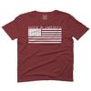 0010. Patriotic American Proud Made in USA United States America Flag Military Patriotic Style for Men T Shirt (Maroon, 2X Largel) view 1