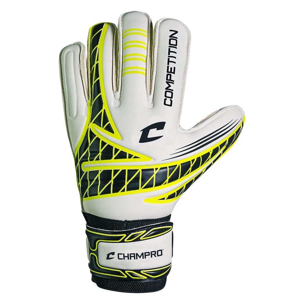Champro Competition Goalie Gloves, Optic Yellow Body, 8 (SG5OY8)