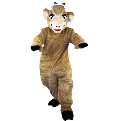 Bull yak Cattle scalper Mascot Costume Cartoon Character Adult Cosplay