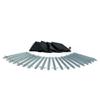 Vispronet Premium 12in Tent Stake Set  Includes 20 12in Steel Stakes and 4 13ft Webbing Straps and 5 Carrying Bags view 1