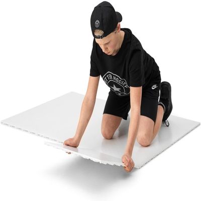 Better Hockey Extreme Dryland Flooring Tiles - Synthetic Ice Panels for Hockey, Professional Quality Training Aid for Shooting, Passing and Stickhandling - Total Size 22.5 Square Feet, 10-Tile Pack