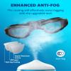 Aegend Swim Goggles, 2 Pack Swimming Goggles No Leaking Adult Men Women Youth, UV Protection, Anti Fog, Light Black & Deep Black view 4