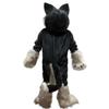 Gray Long Hairy Wolf Mascot Costume Stuffed Animal Cartoon Walking dolls For Adults view 3