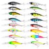 LENPABY 16PC Bait Set Mixed Minoru Bait Fake Bait Set Fishing Lures Kit Fishing Tackle Box