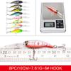 LENPABY 16PC Bait Set Mixed Minoru Bait Fake Bait Set Fishing Lures Kit Fishing Tackle Box view 3