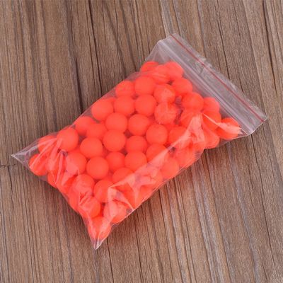 100Pcs Fishing Floats Balls, Foam Fishing Bobbers Buoyancy Ball Red Pompano Rigs Rig Floats Strike Indicator for Fishing Tackle Accessory 0.5inch (6#)