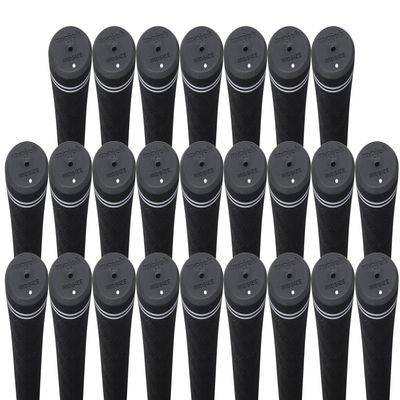 25 pcs - Tour Pro Soft Black Midsize Golf Grips