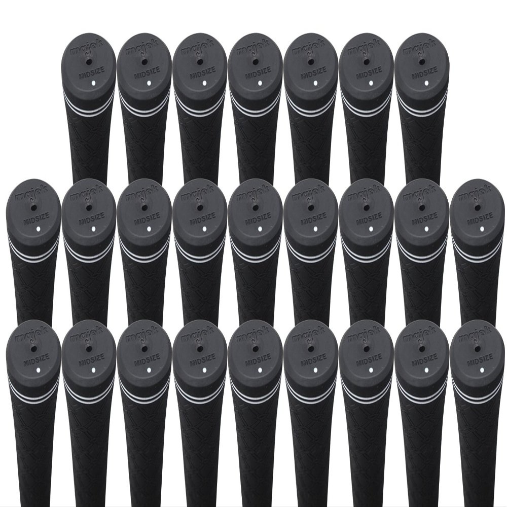 25 pcs - Tour Pro Soft Black Midsize Golf Grips