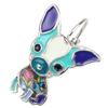 NEWEI Enamel Sweet Chihuahua Dog Earrings French Clip Stud Fashion Animal Jewelry For Women Gift (Blue) view 3