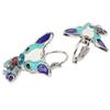 NEWEI Enamel Sweet Chihuahua Dog Earrings French Clip Stud Fashion Animal Jewelry For Women Gift (Blue) view 4