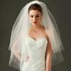 CanB Bridal Wedding Veils Chapel Length 3 Tier Tulle Veil with Comb Bridal Hair Accessories for Women (Ivory) view 2