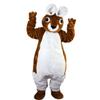Brown White Rabbit Costume Mascot Costume Plush with Mask for Adult Cosplay view 1