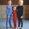 City Threads Kids Thermal Underwear Set Made in USA Sensory Friendly Kids Long Johns, Thermal Set for Boys Base Layer for Ski Orange view 3